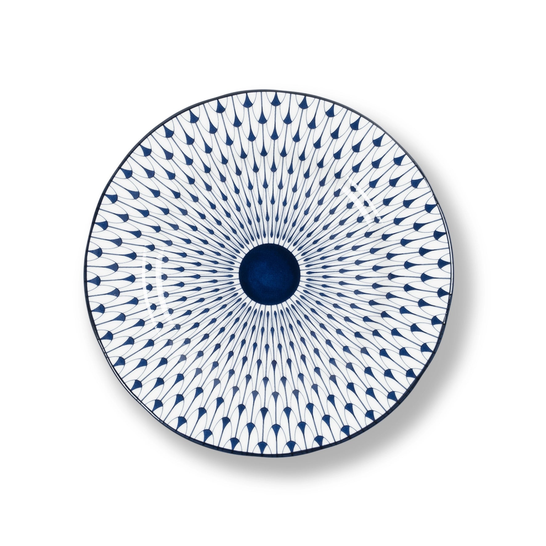 Lohr Astor Allegra scallop full face dessert plate, 8-inch ceramic plate with elegant scalloped edge design.