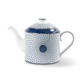 Lohr Astor Allegra scallop teapot with a 1170ml capacity, showcasing elegant scalloped design and a classic teapot shape.