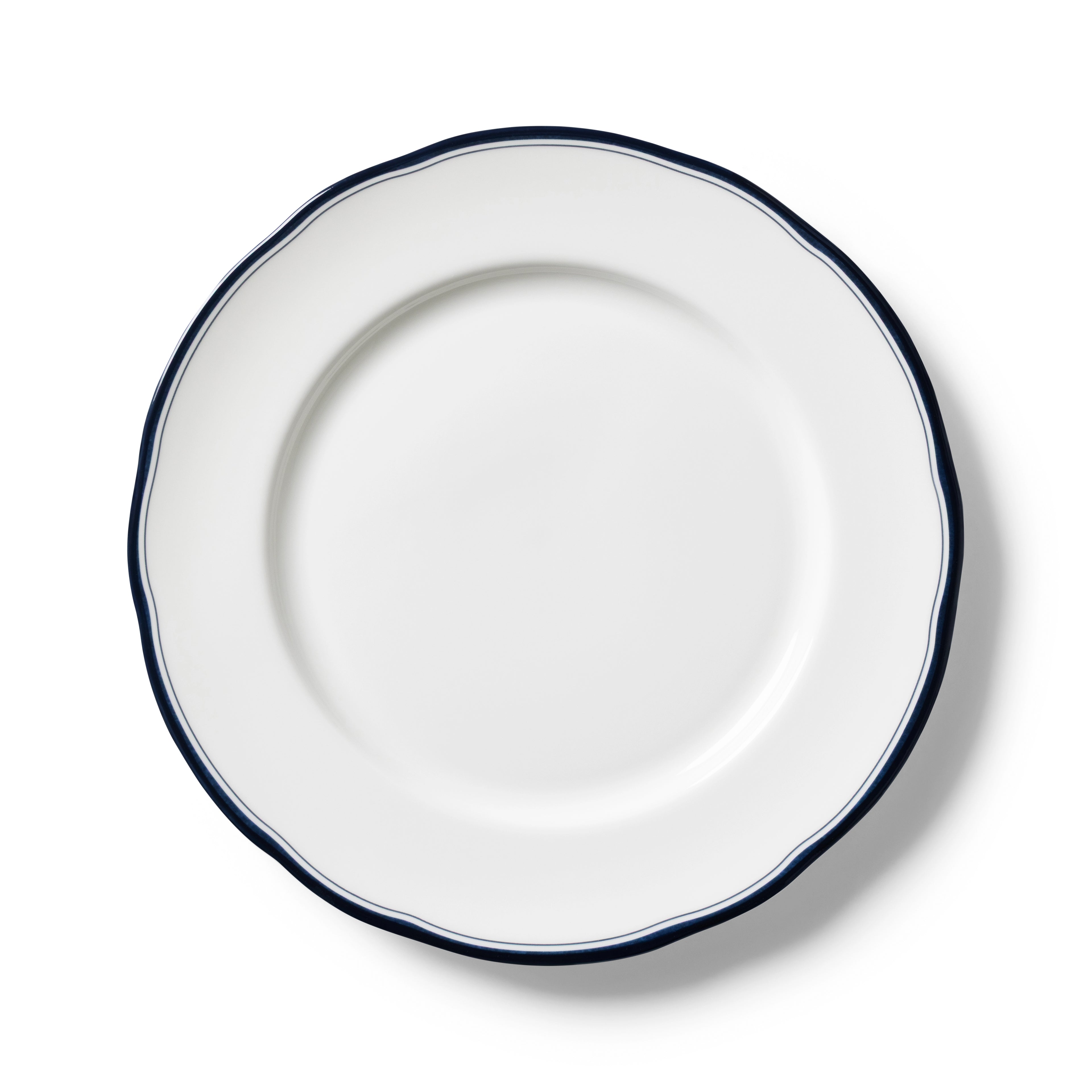 Lohr Astor Conrad Classic 10-inch dinner plate featuring elegant ceramic design with a white finish.