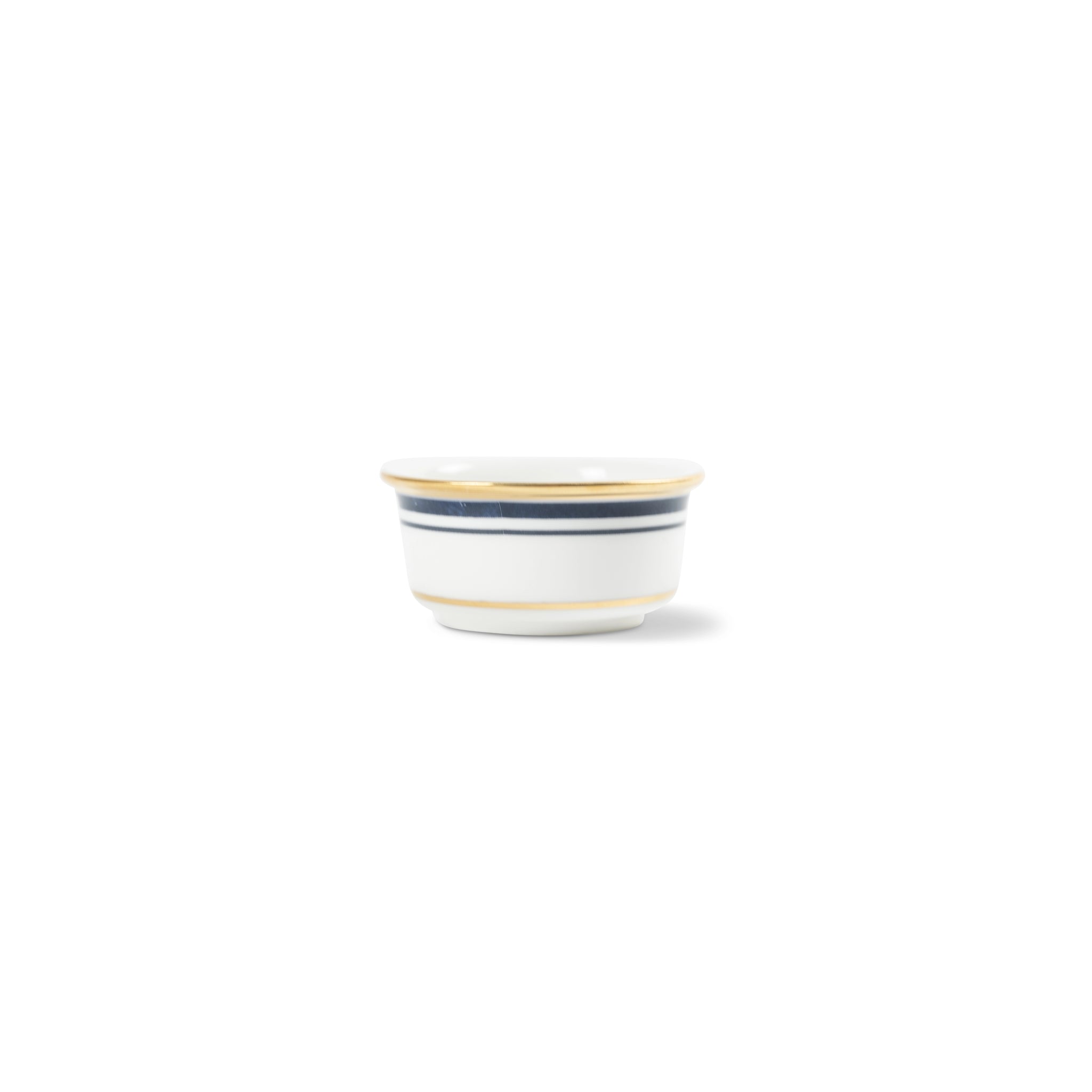 Lohr Astor Conrad Classic 3-inch spice pot for salt and pepper, featuring a traditional ceramic design and metallic accents.