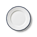 Lohr Astor Conrad Classic 8-inch starter and dessert plate with a white ceramic finish and elegant design.