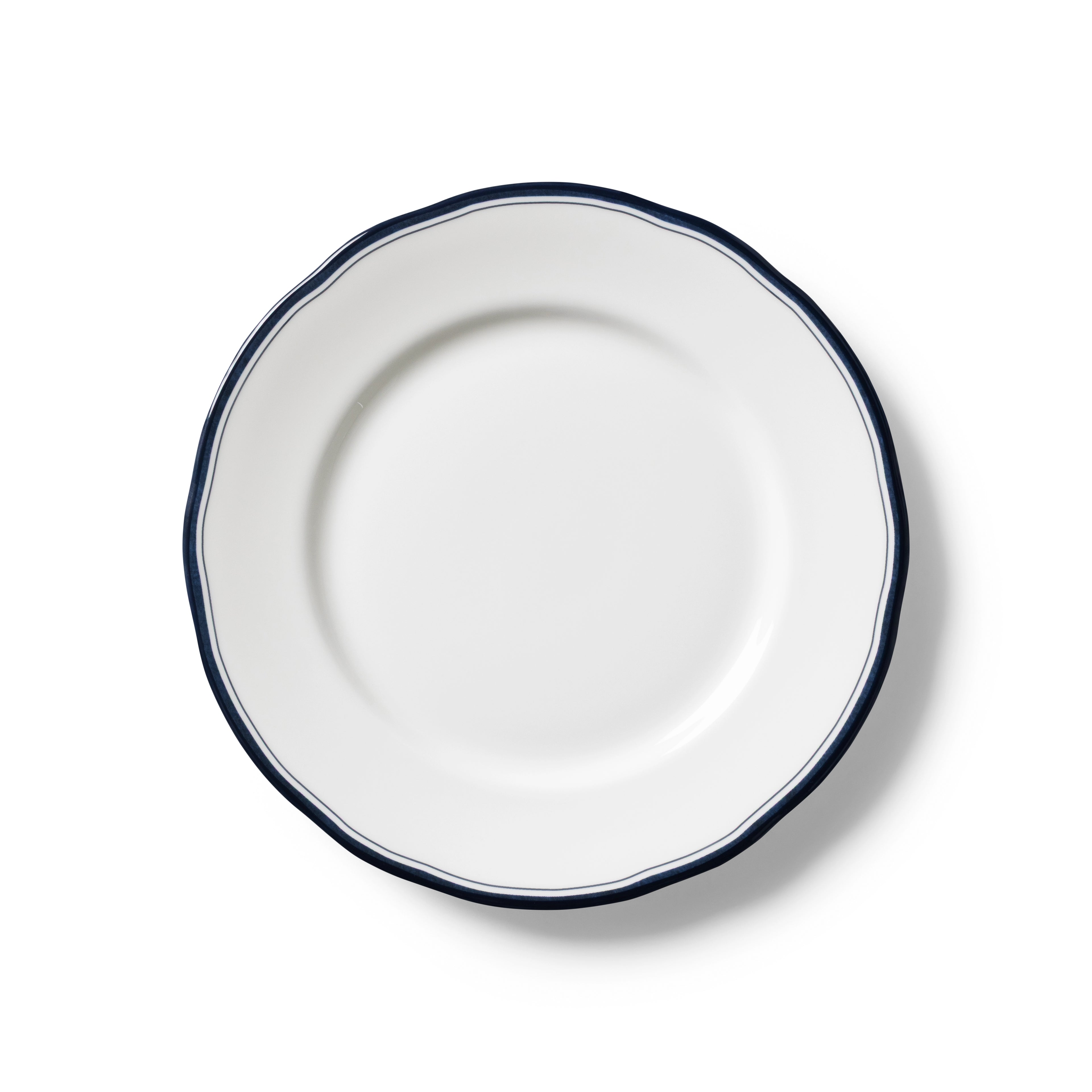 Lohr Astor Conrad Classic 8-inch starter and dessert plate with a white ceramic finish and elegant design.