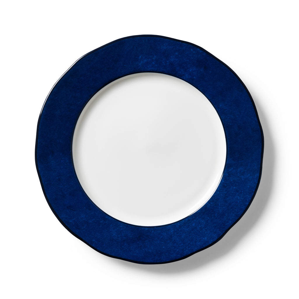 Lohr Astor India Cloud 10-inch dinner plate with intricate blue and white floral design, ceramic tableware for elegant dining.