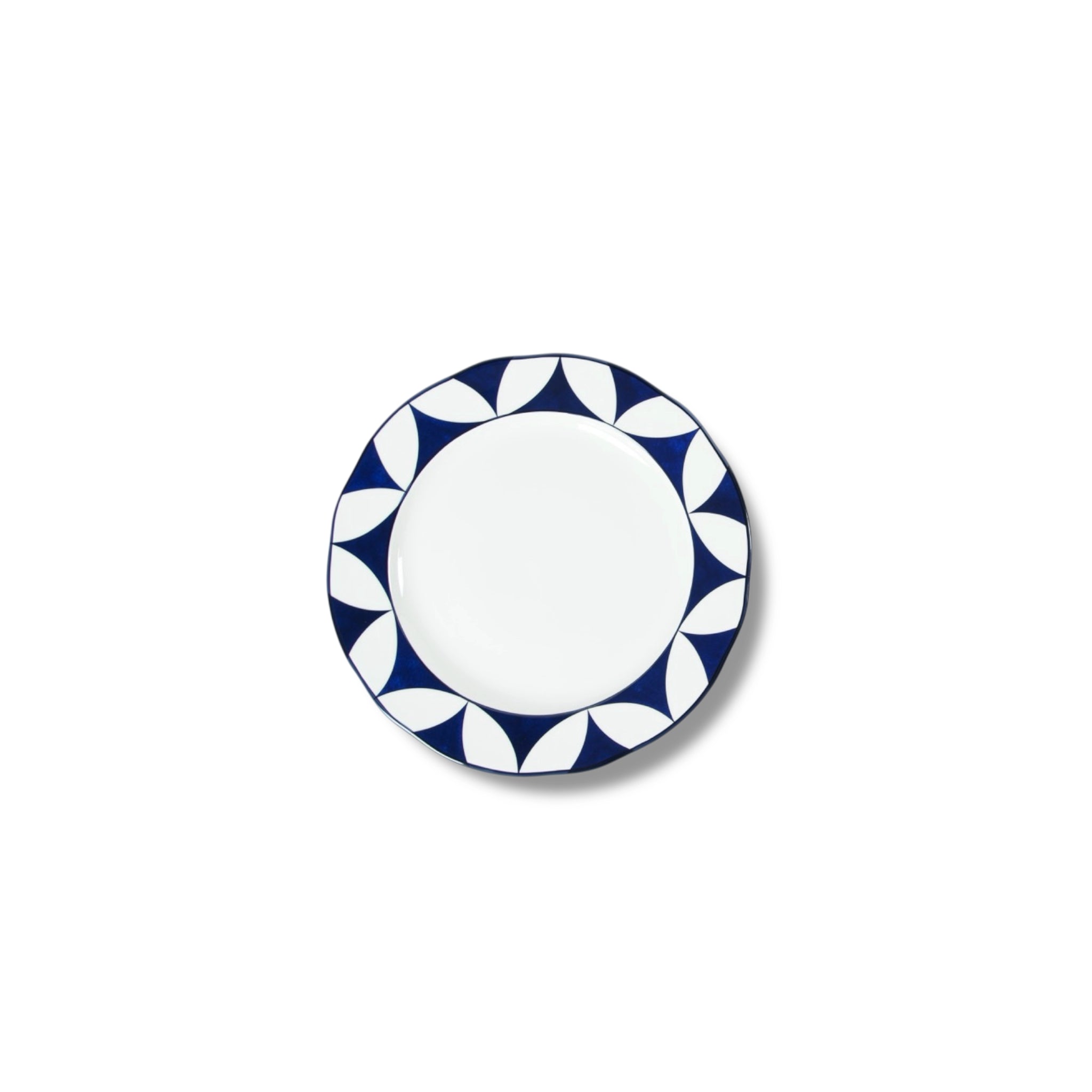 Lohr Astor Waldorf Star Rimmed Canapé Plate, 6-inch ceramic appetizer plate with elegant star design