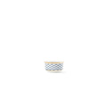 Lohr Astor Allegra Scallop Spice Pot in blue and white, side view