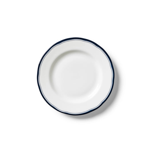 Lohr Astor Conrad Classic Canapé Plate in blue and white, top view