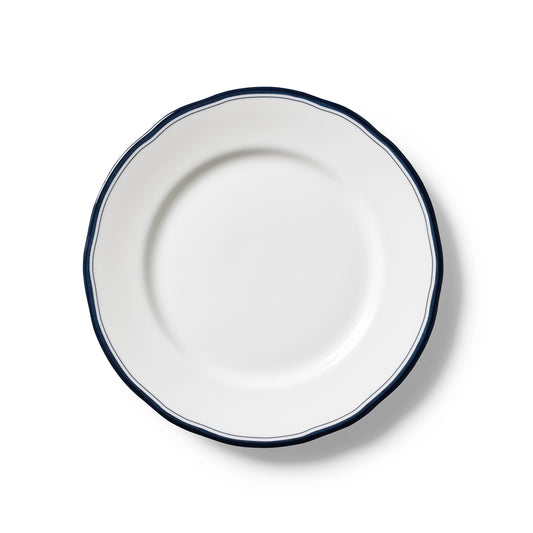 Lohr Astor Conrad Classic Starter & Dessert Plate in blue and white, top view