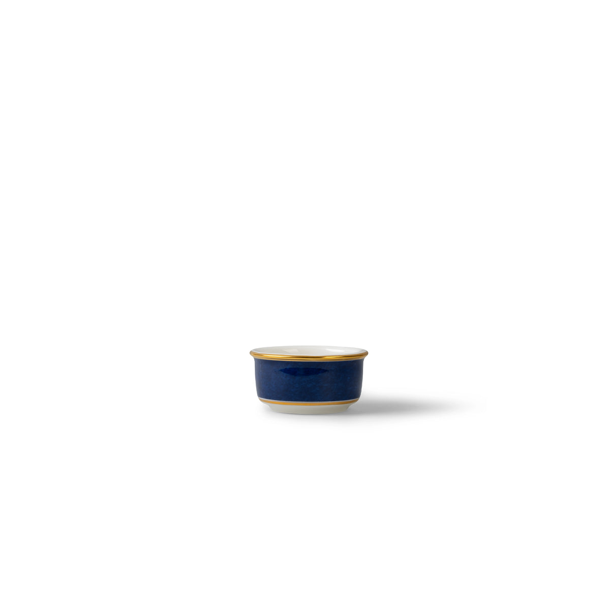 Lohr Astor India Cloud Spice Pot in blue and white, side view