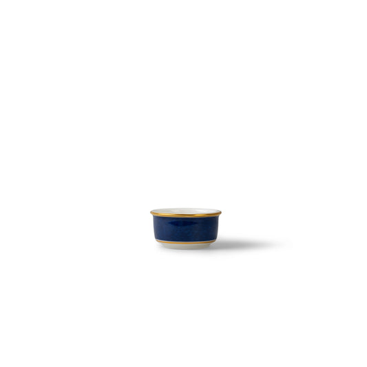 Lohr Astor India Cloud Spice Pot in blue and white, side view
