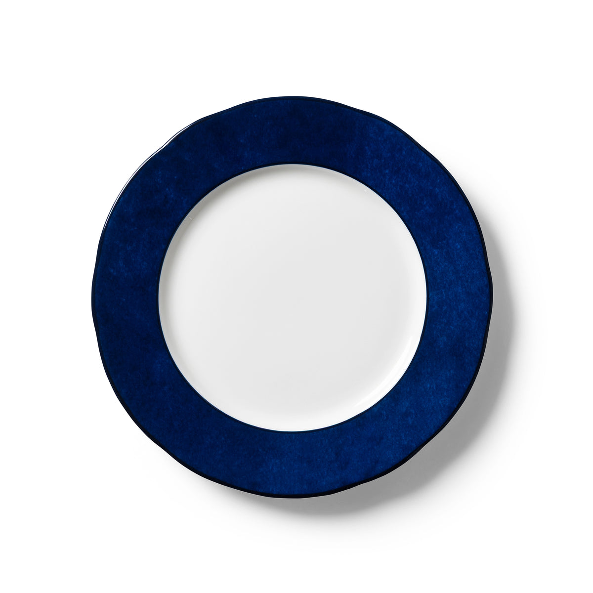 Lohr Astor India Cloud Starter & Dessert Plate in blue and white, top view