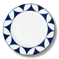 Lohr Astor Waldorf Star Rimmed Charger & Serving Plate in blue and white, top view
