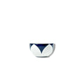Lohr Astor Waldorf Star Dip Bowl & Sugar Bowl in blue and white, side view