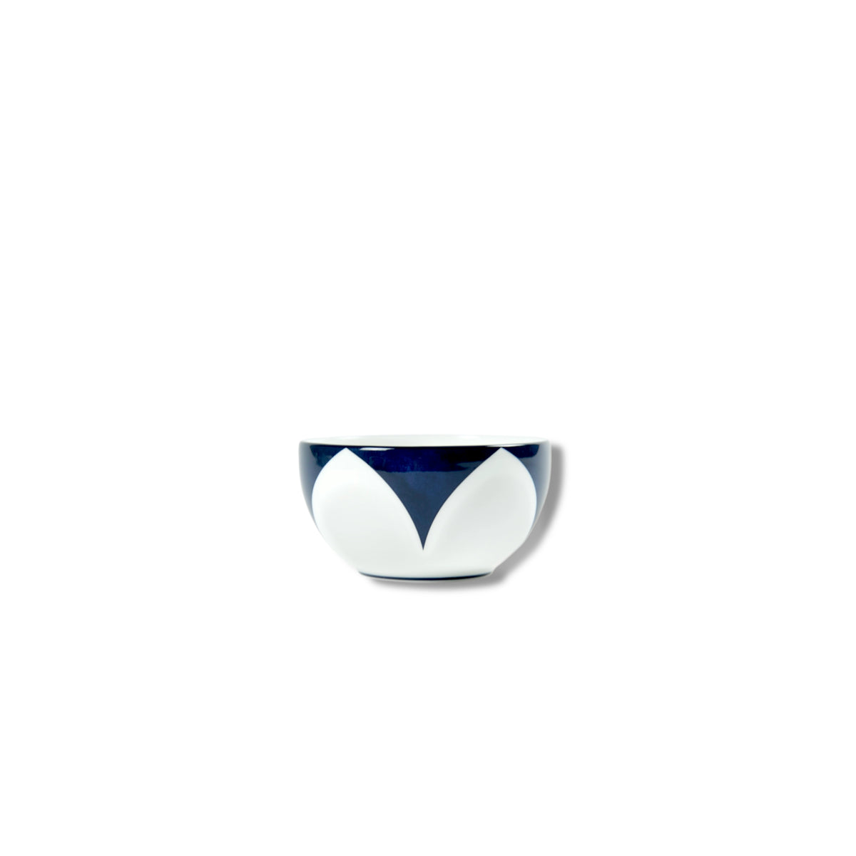 Lohr Astor Waldorf Star Dip Bowl & Sugar Bowl in blue and white, side view