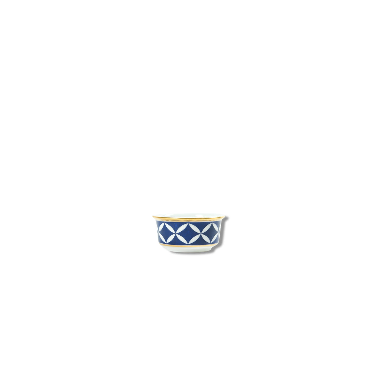 Lohr Astor Waldorf Star Spice Pot in blue and white, side view