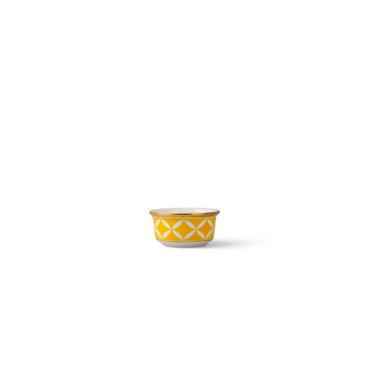 Lohr Astor Waldorf Star Spice Pot in yellow and white, side view