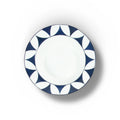 Lohr Astor Waldorf Star Soup Bowl in blue and white, top view