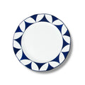 Lohr Astor Waldorf Star Rimmed Starter Plate in blue and white, top view
