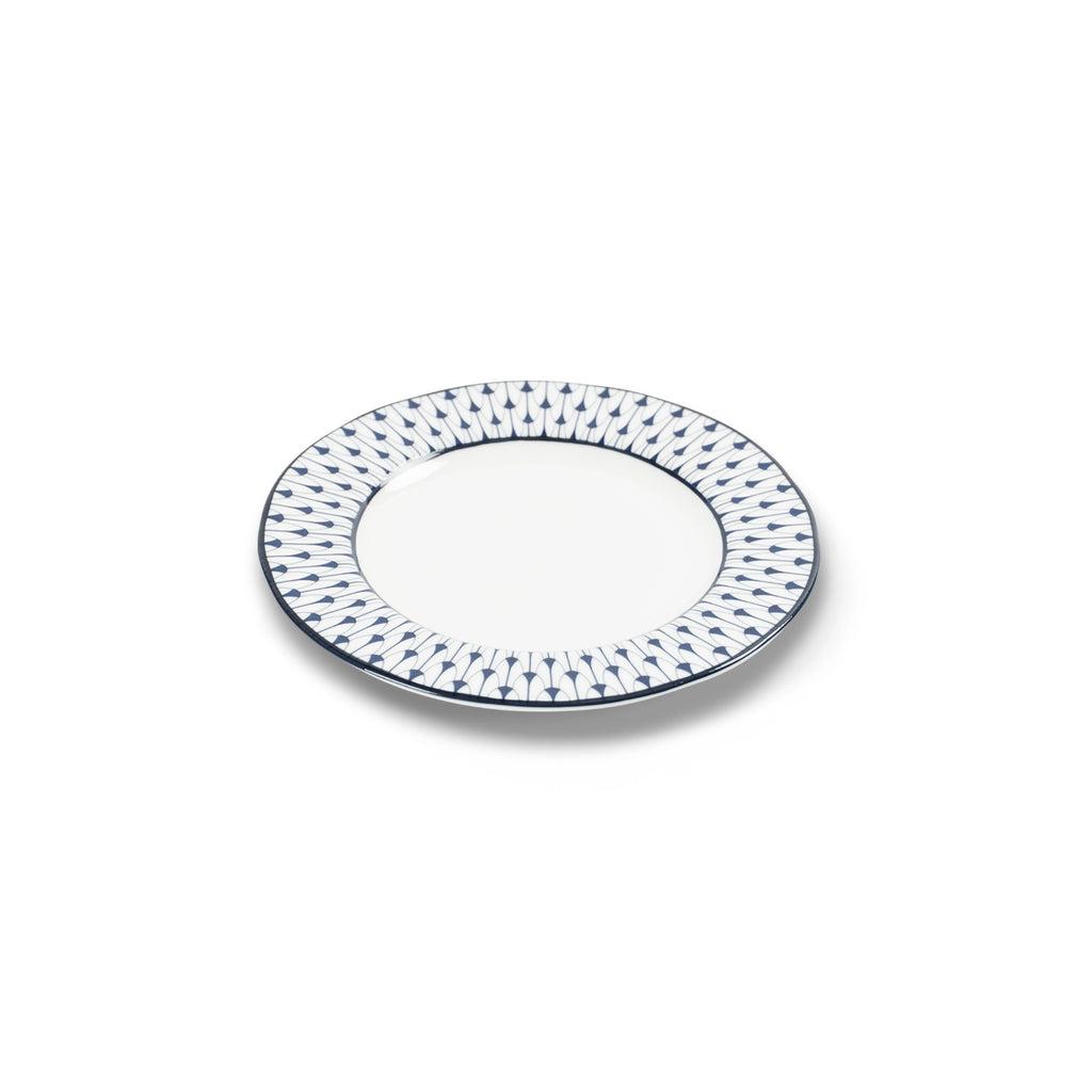 Lohr Astor Allegra scallop rimmed 6-inch canapé plate with elegant design, ideal for serving appetizers and small bites.