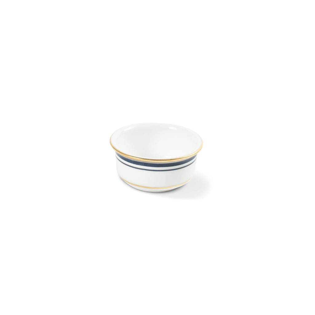 Lohr Astor Conrad Classic 3-inch salt and pepper spice pot set with stainless steel lids and ceramic body.