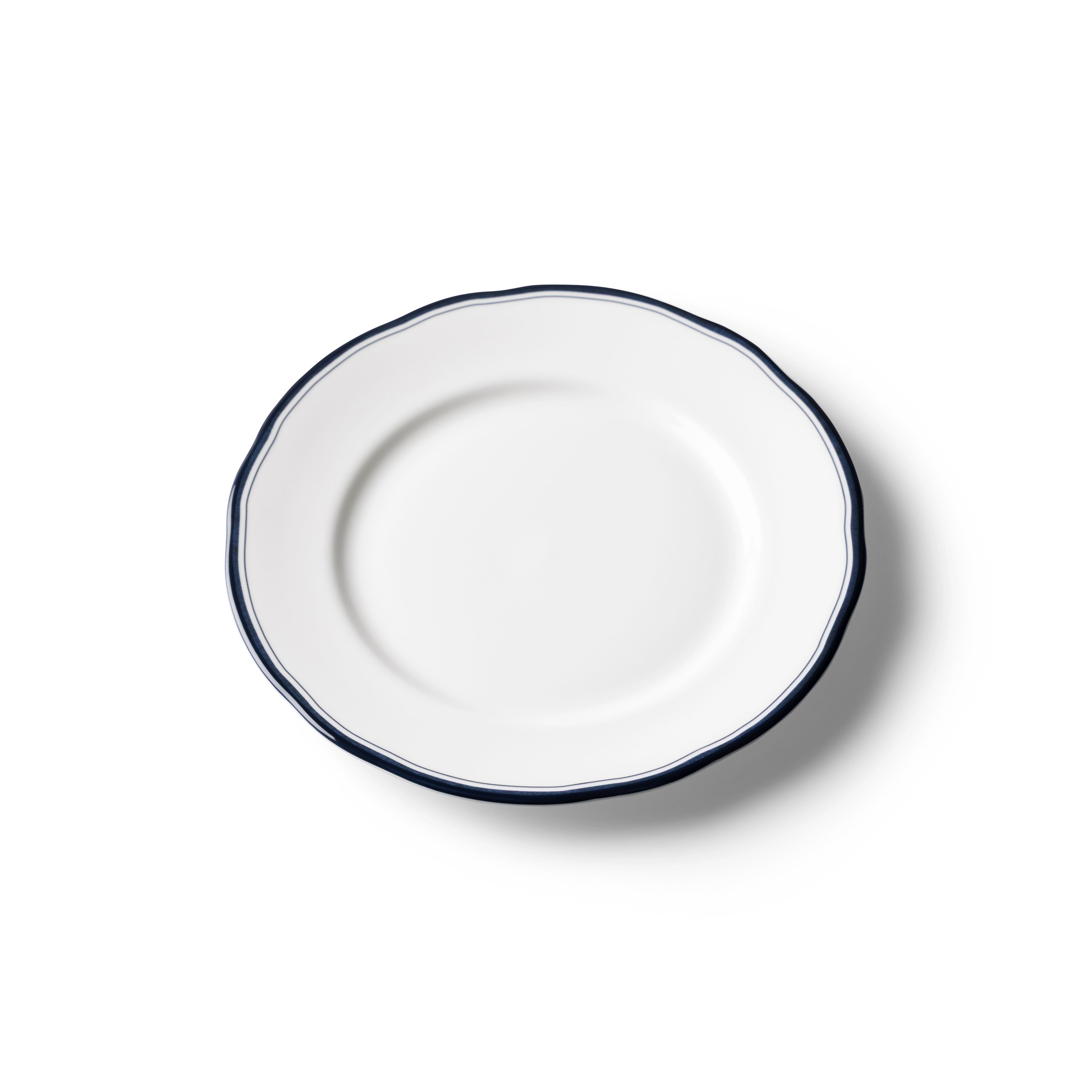 Lohr Astor Conrad Classic 8-inch starter and dessert plate with a white ceramic finish and elegant design.