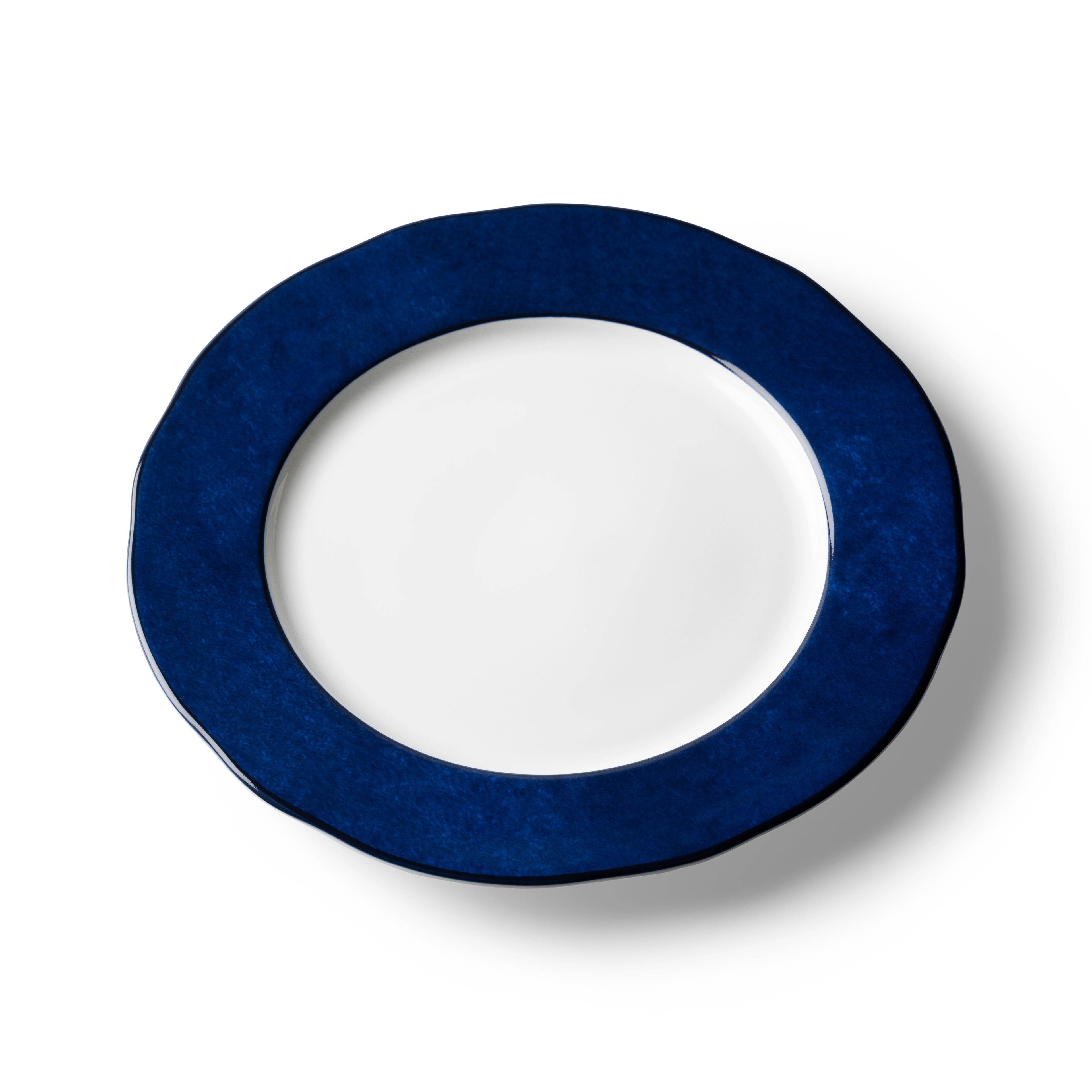 Lohr Astor India Cloud 10-inch dinner plate with intricate blue and white floral patterns, ceramic tableware for elegant dining.