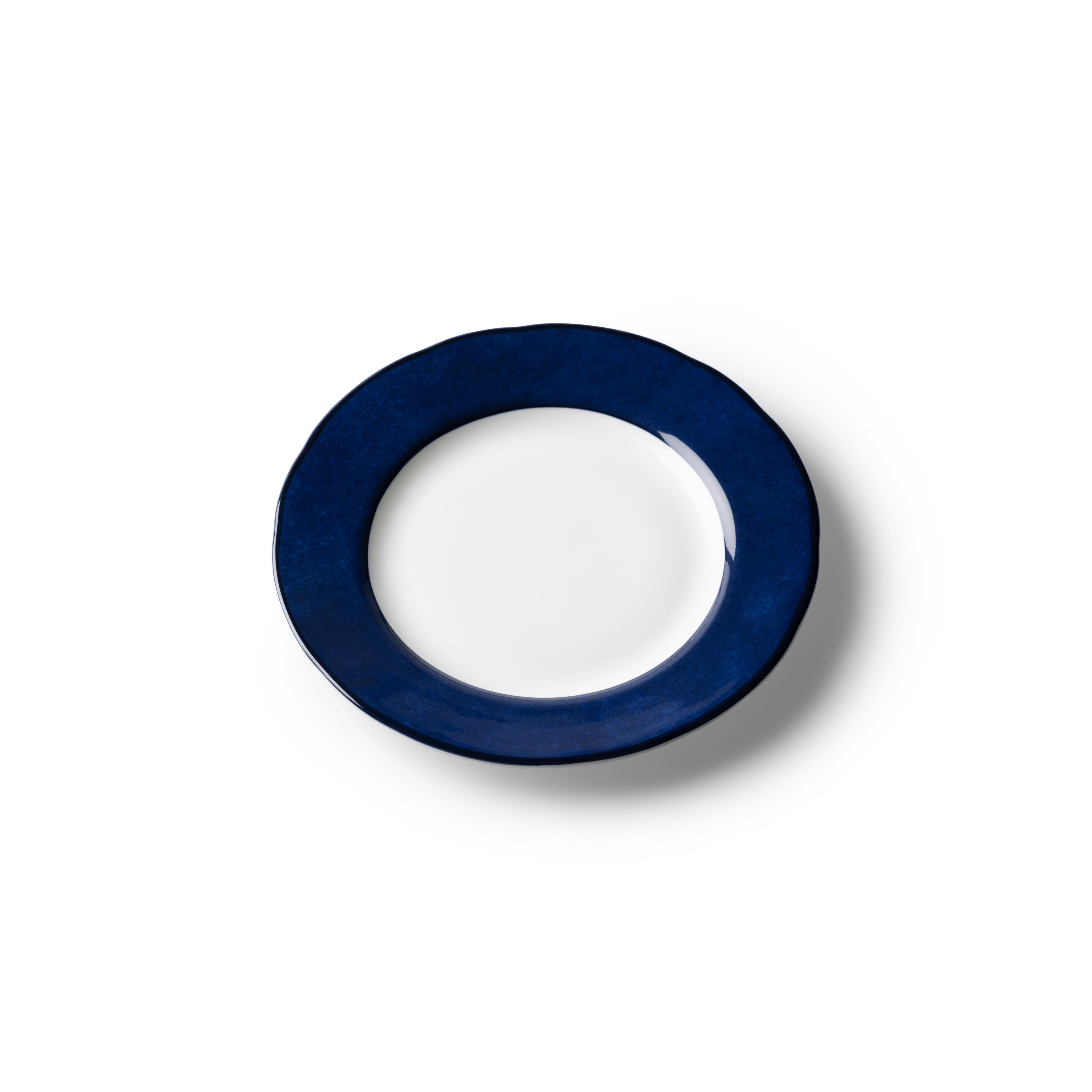 Lohr Astor India Cloud 6-inch side or canapé plate with intricate blue and white floral design on ceramic.