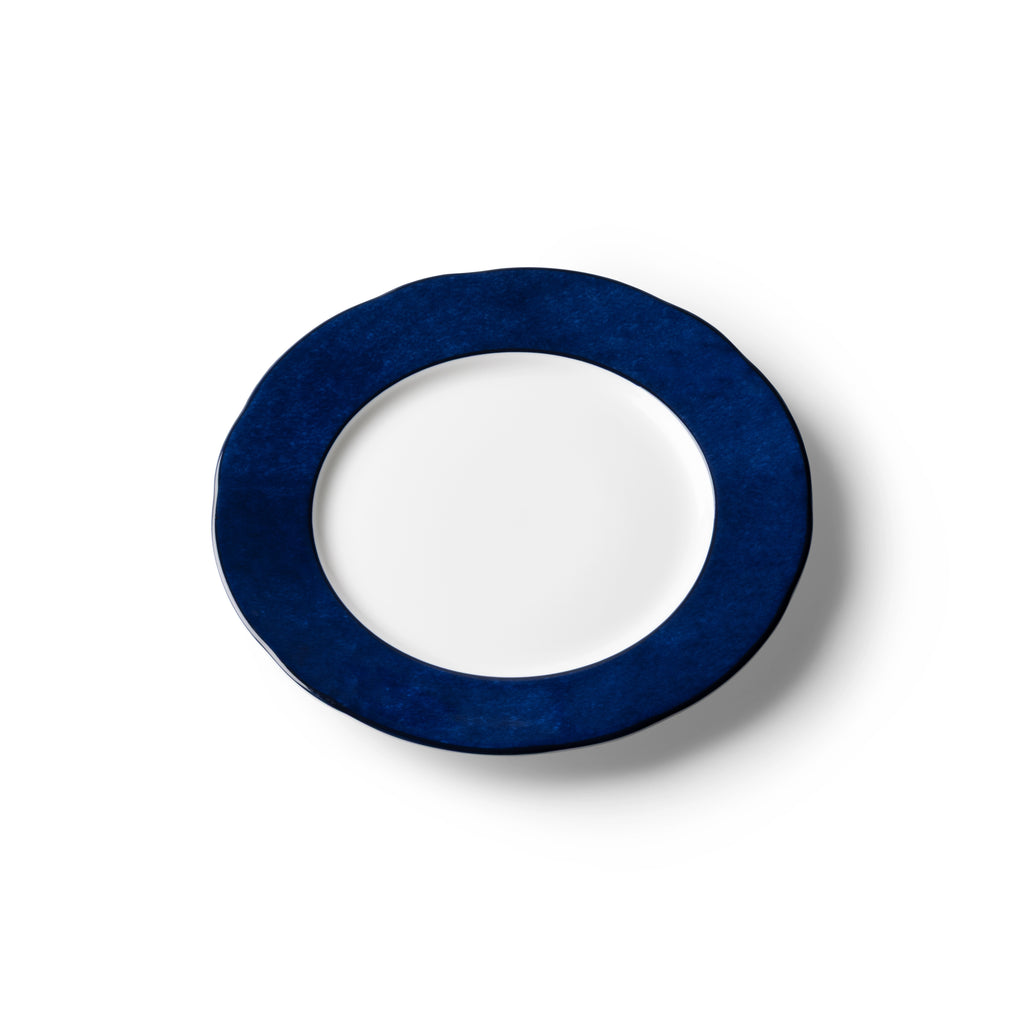 Lohr Astor India Cloud 8-inch starter and dessert plate with intricate blue and white floral pattern.